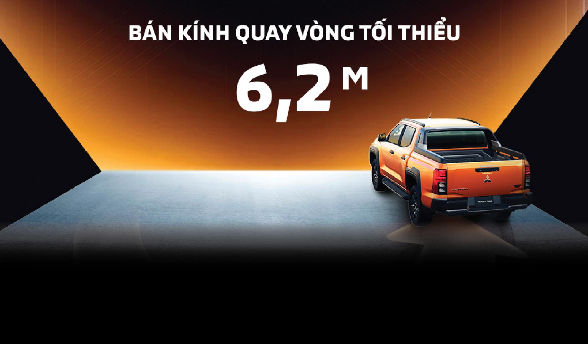 BÁN KÍNH QUAY VÒNG TỐI THIỂU 6,2 m