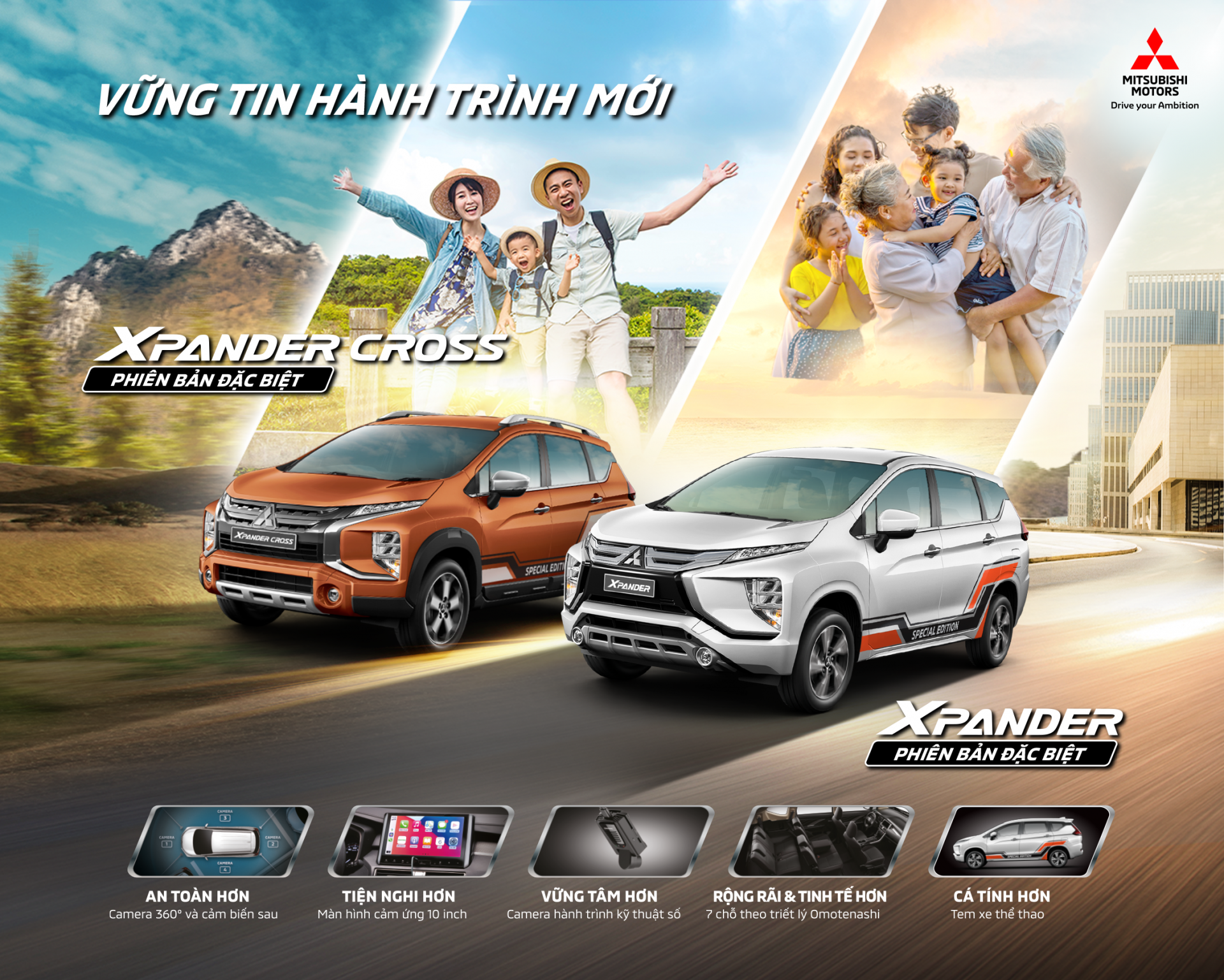 giới thiệu Mitsubishi Xpander và Mitsubishi Xpander Cross phiên bản đặc biệt (Xpander LE and Xpander Cross LE)