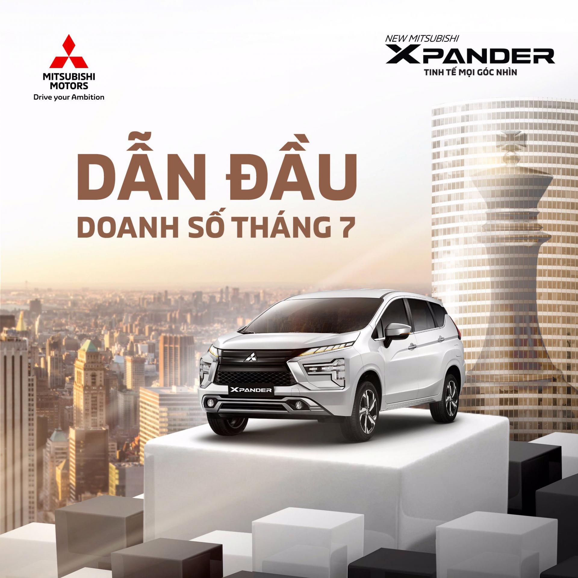 MITSUBISHI XPANDER XUẤT SẮC GIÀNH VỊ TRÍ TOP 1 XE Ô TÔ BÁN CHẠY NHẤT THỊ TRƯỜNG VIỆT NAM THÁNG 7/2023