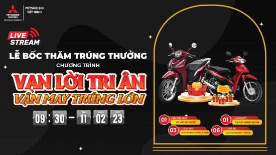 LỄ BỐC THĂM TRÚNG THƯỞNG CHƯƠNG TRÌNH "VẠN LỜI TRI ÂN - VẬN MAY TRÚNG LỚN"