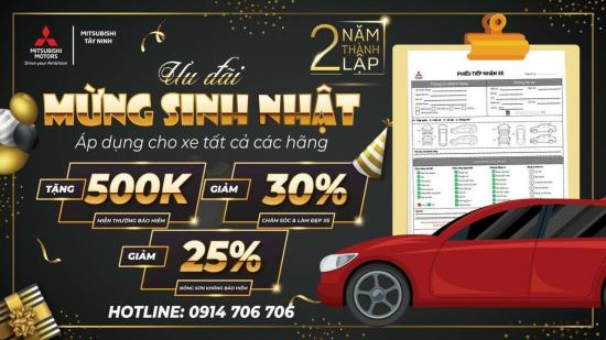 CHÀO THÁNG 3 - CHÀO THÁNG SINH NHẬT MITSUBISHI TÂY NINH