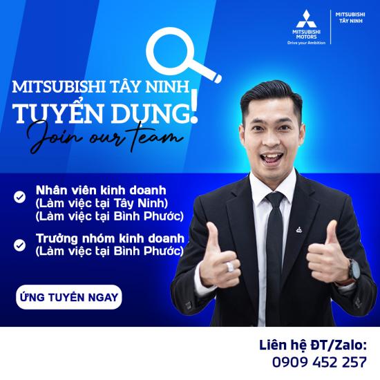 MITSUBISHI TÂY NINH TUYỂN DỤNG NHÂN VIÊN KINH DOANH/TRƯỞNG NHÓM KINH DOANH
